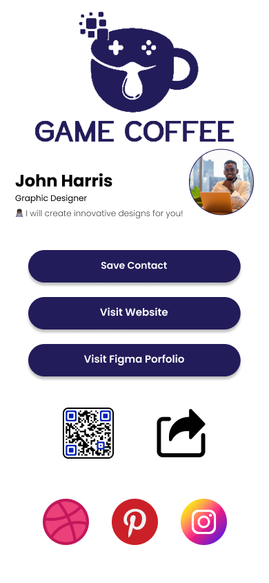 Smart Business Card John Harris customized